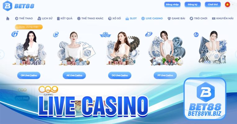 Live casino trực tuyến